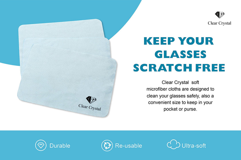 Glasses Cleaner kit - Eyeglass Cleaner including 3 Anti-Reflective Lens Cleaner bottles 125 ml Each, 3 Microfiber Cleaning Cloths, and a Screwdriver Key Chain - by Clear Crystal 🍁 All In One Marketplace Canada