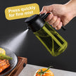 CXINYI 16oz/470ml Olive Oil Dispenser Bottle with Stickers - 2 in 1 Olive Oil Spray Bottle, Air Fryer & Salad, Light-Proof Glass Kitchen Gadgets, Black&Green 🍁 All In One Marketplace Canada