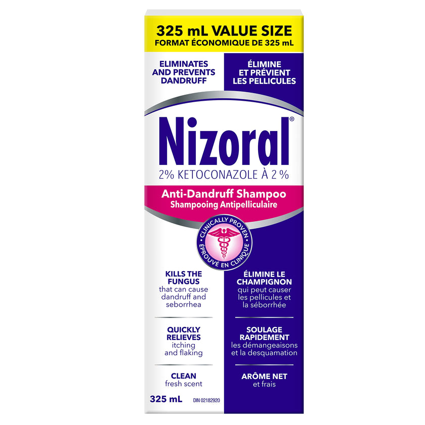 Nizoral Anti-Dandruff Shampoo with 2% Ketoconazole, Fresh Scent, 325 ml 🍁 All In One Marketplace Canada
