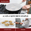 Splatter Screen for Frying Pan - 13 Inch Stainless Steel Grease Splatter Guard - Cover Oil Splash When Sizzling Bacon, Cooking Fried Chicken or Popcorn 🍁 All In One Marketplace Canada