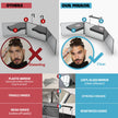 The 360 Mirror - 3 Way Adjustable Trifold Barber Mirror for Self Hair Cutting - Tri Fold Self Haircut System for Men and Women Braiding 🍁 All In One Marketplace Canada