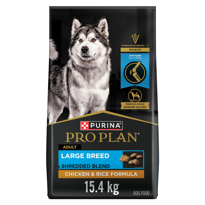 Purina Pro Plan Large Breed Dry Dog Food, Shredded Blend, Chicken & Rice 15.4kg 🍁 All In One Marketplace Canada