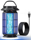 REOGLE 2-in-1 Bug Zapper Indoor Outdoor, 4000V Electric Mosquito Zapper with 365nm UV Light Trap & LED Night Light, Covers 2100 sq ft, Insect Fly Trapper Bug Light for Patio, Garage, Backyard, Porch 🍁 All In One Marketplace Canada