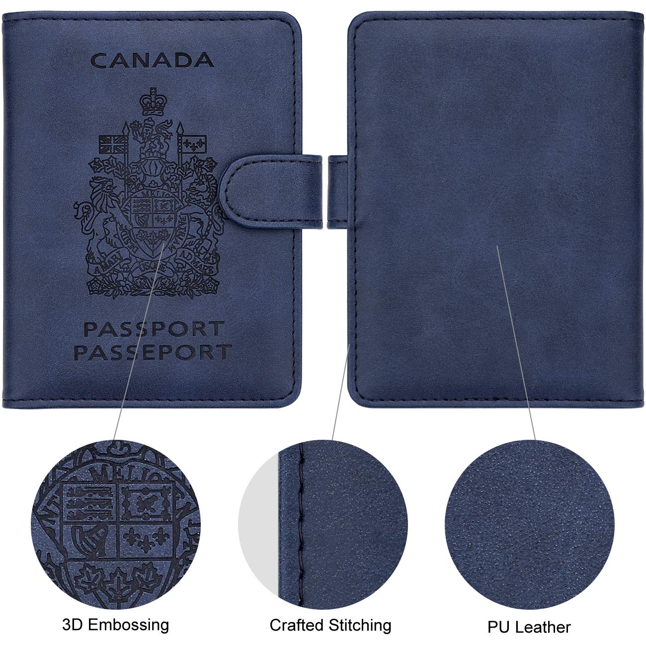 WALNEW RFID Blocking Passport Holder Travel Wallet Cover Case 🍁 All In One Marketplace Canada