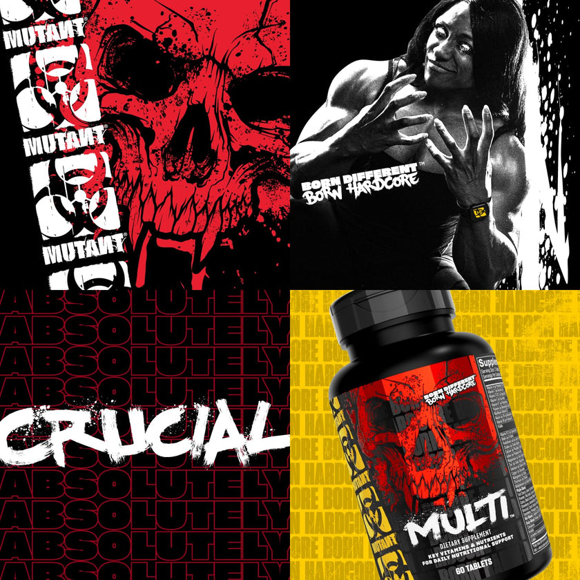 MUTANT Multi Vitamins - Men's Multivitamin for Hardcore Athletes & Body Builders, Supports Muscle Function, Energy Metabolism, Immune Health with 70 Vitamins Minerals Antioxidants (60 Caplets, CA) 🍁 All In One Marketplace Canada
