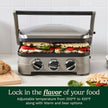 Cuisinart 5-in-1 Griddler with Reversible Nonstick Grill and Griddle Plates, Silver (CGR-4NEC) 🍁 All In One Marketplace Canada