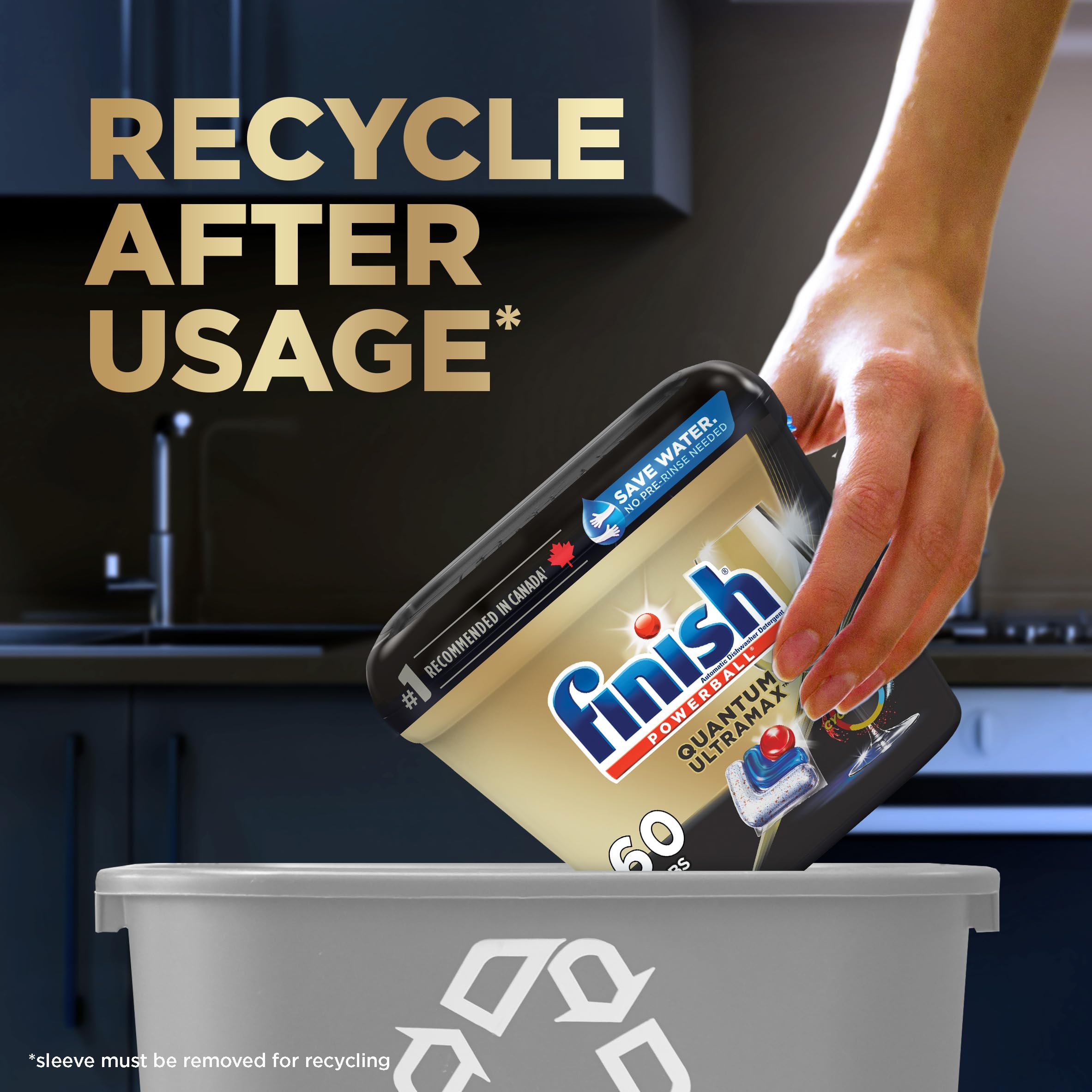 Finish Quantum UltraMax Dishwasher Detergent Pods, 60 Tabs 🍁 All In One Marketplace Canada