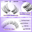 Wispy Lash Clusters Invisible Band Natural Lash Extensions Waterproof 8-16mm Cluster Eyelash Extension D Curl DIY Individual Cluster Lashes by ALICE 🍁 All In One Marketplace Canada
