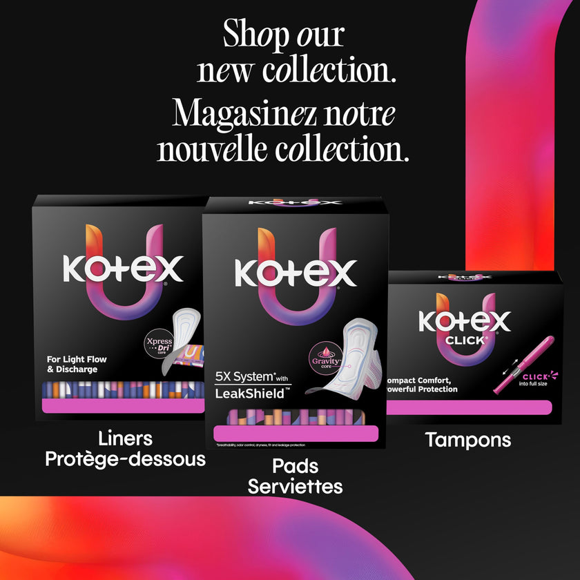 Kotex Overnight Maxi Pads with Wings, Extra Heavy Absorbency, 84 Count 🍁 All In One Marketplace Canada