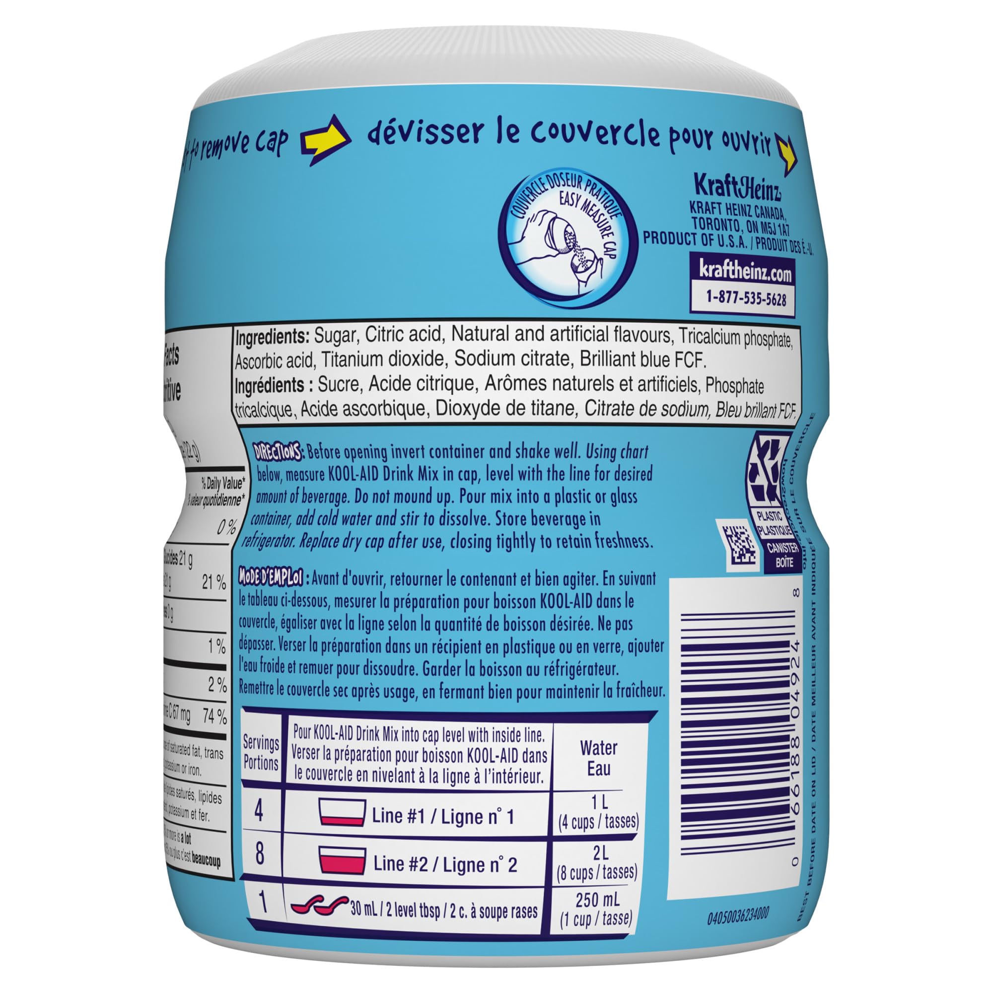 Kool-Aid Ice Blue Raspberry Lemonade Drink Mix (Pack of 12) 🍁 All In One Marketplace Canada