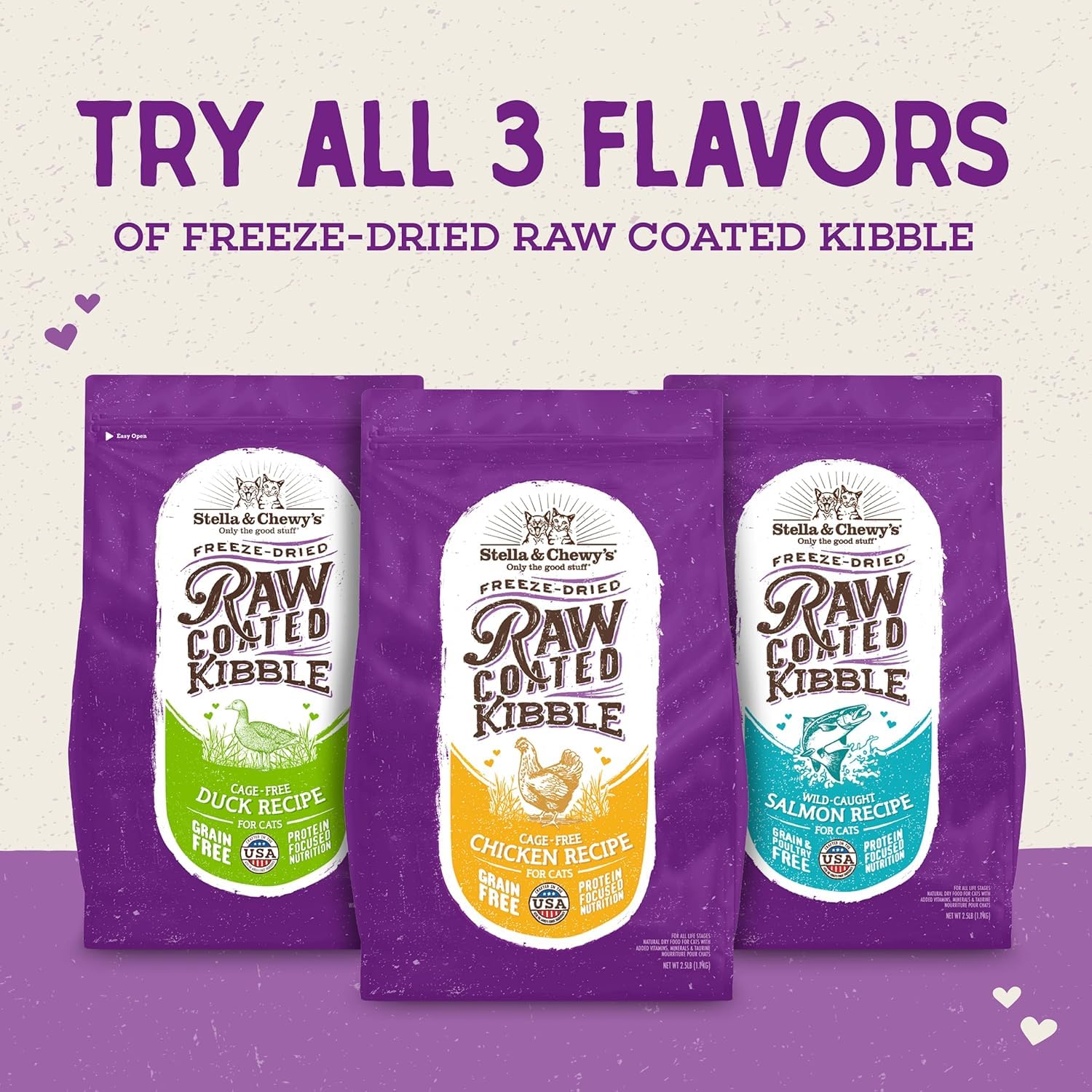 Stella & Chewy’s Raw Coated Premium Kibble Cat Food – Grain Free, Protein Rich Meals – Cage-Free Chicken Recipe – 1.13 kilograms 🍁 All In One Marketplace Canada