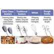 Hamilton Beach 6-Speed Electric Hand Mixer for Baking, 275W, Easy Clean Beaters, Dough Hooks, Whisk, Snap-On Storage Case, Black (62639C) 🍁 All In One Marketplace Canada