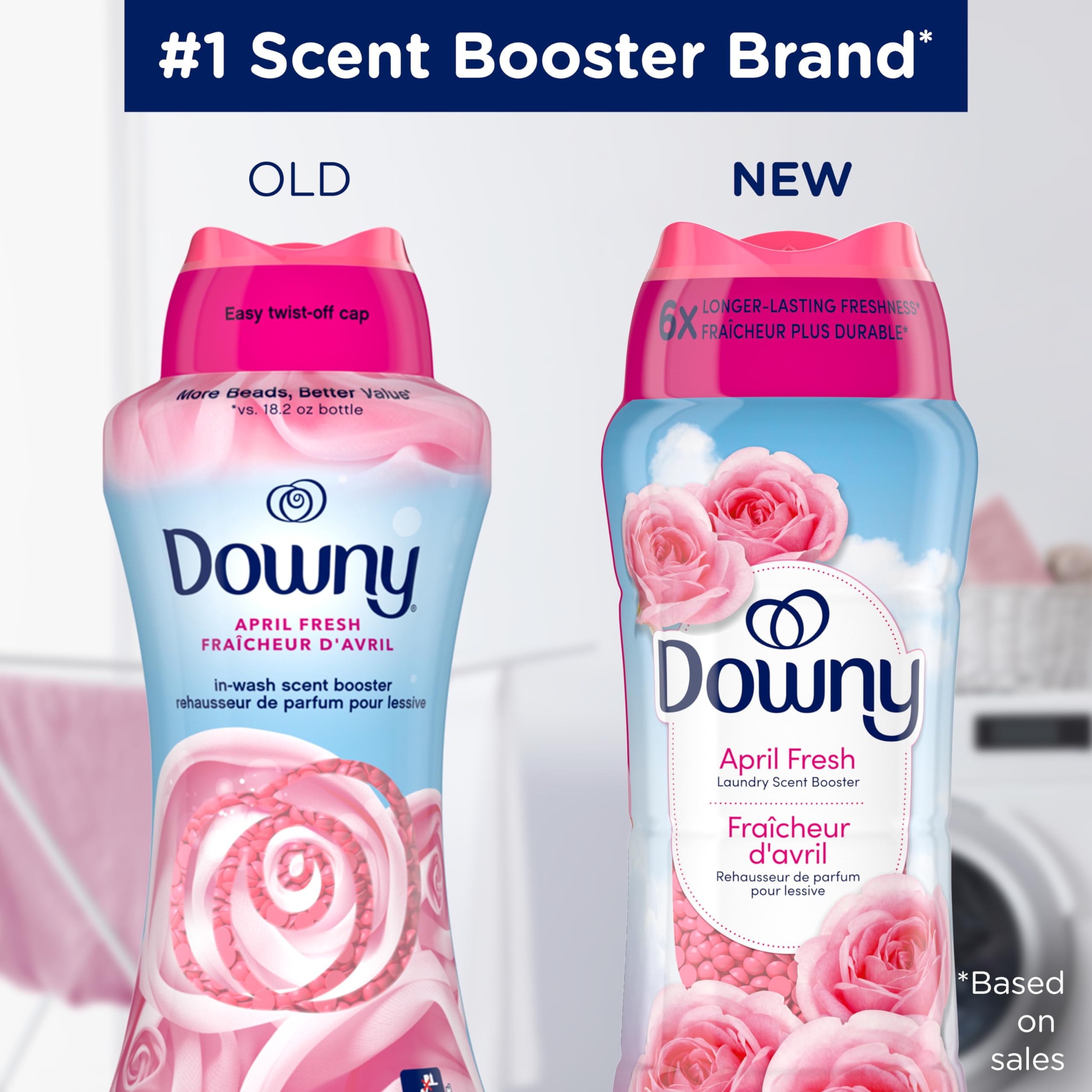 Downy April Fresh In-Wash Laundry Scent Booster Beads, laundry scent beads, Long-lasting Freshness, 680 Grams 🍁 All In One Marketplace Canada