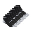 PUMA Men's 8 Pack Athletic Cushioned Quarter Crew Socks, Black/Grey, 10-13 🍁 All In One Marketplace Canada