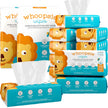 Whoopsie Wipes – The Original 100% Pure Cotton Dry Baby Wipes – Ultra Soft, Unscented, Chemical-Free Wipes for Sensitive Skin – Use Dry or Add Water for Wet Wipes – 12 Packs (1200 Count) 🍁 All In One Marketplace Canada