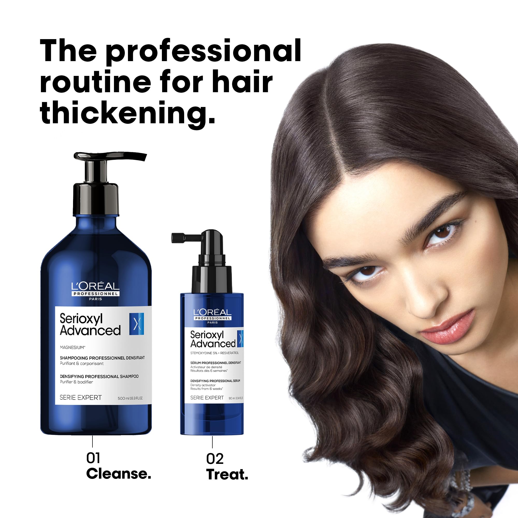 L'Oreal Professionnel Serioxyl Advanced Density Activator, Hair Thickening Serum for Thinning Hair, Promotes Growth & Density, 90 ML 🍁 All In One Marketplace Canada