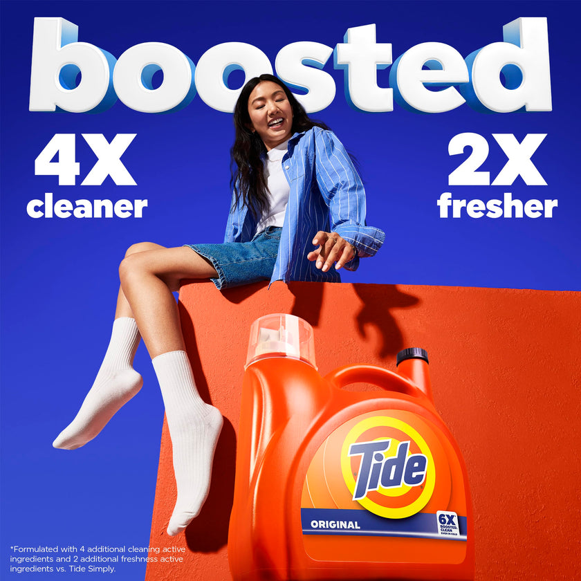 Tide Laundry Detergent Liquid, Original Scent, Works on 100% of Common Stains, Laundry Soap, Liquid Laundry Detergent, 100 Loads, 3.9 L 🍁 All In One Marketplace Canada