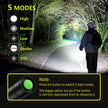 LED Flashlight, Ultra Bright XML T6 Handheld Flashlights - High Lumen, Zoomable, 5 Modes, Water-Resistant - Perfect for Camping Biking Home Emergency or Gift-Giving（2 Pack） 🍁 All In One Marketplace Canada