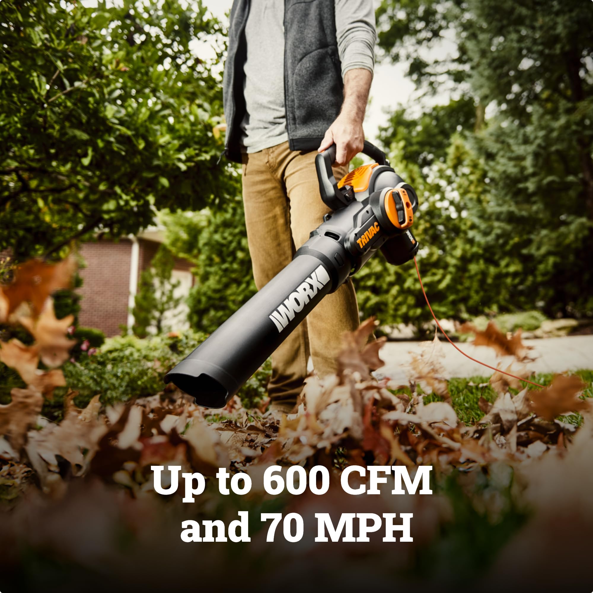 WORX 12 Amp Trivac 3-in-1 Electric Leaf Blower/Mulcher/Yard Vacuum - WG512 🍁 All In One Marketplace Canada