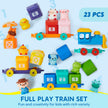 Play-Act Learning Toy for Toddlers 1 2 3 Years Old, Counting, Matching & Sorting Montessori Learning Farm Train Including 9 Farm Animals, Birthday Gift for Baby Boys Girls 🍁 All In One Marketplace Canada