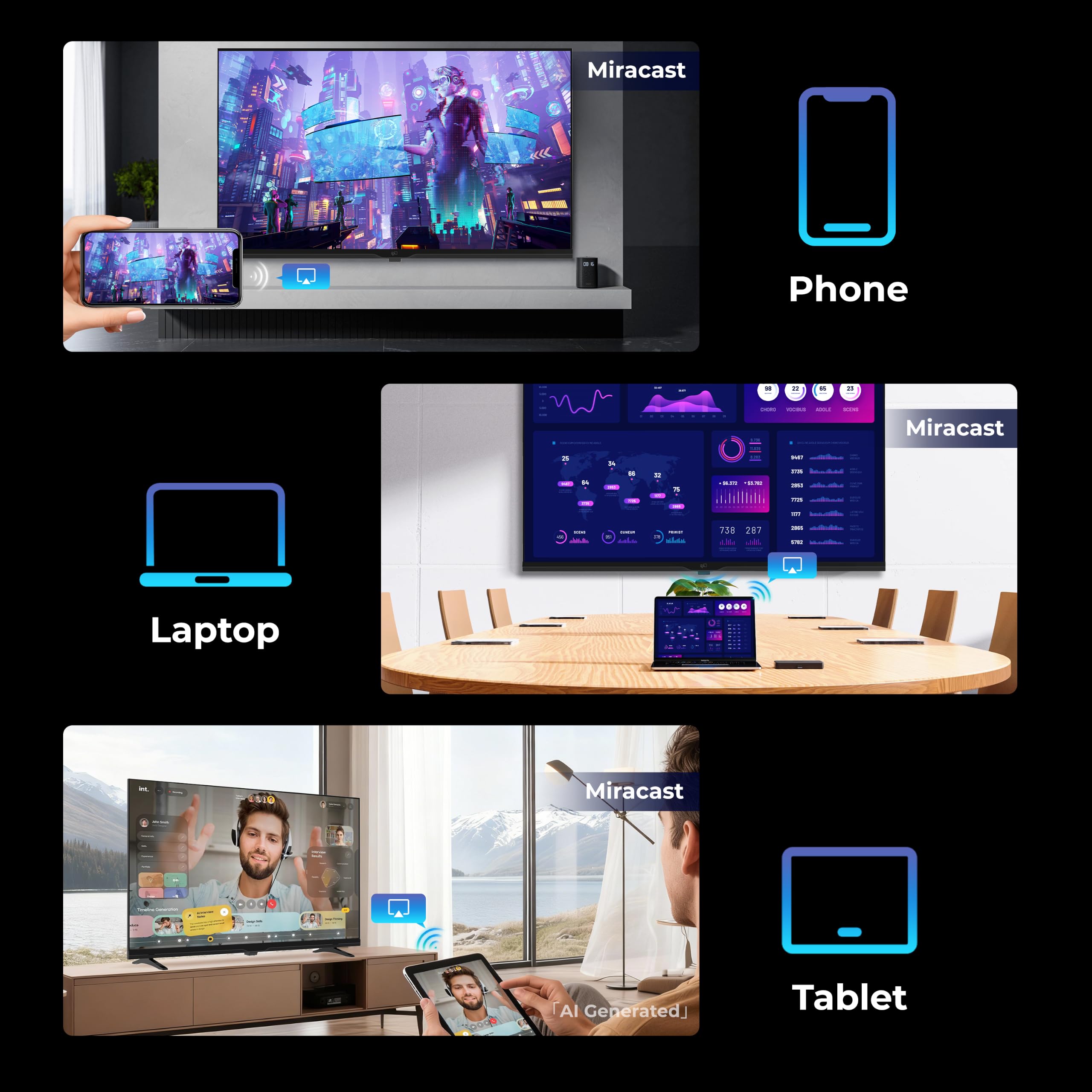FPD 32 Inch Smart TV 720p HD Powered by Tizen OS Compatible with Samsung TV Plus, Dolby Audio, HDR 10, Gaming Hub, SmartThings, Voice Control, Built-in Miracast, Flat Screen Television (AT32-P1, 2026) 🍁 All In One Marketplace Canada