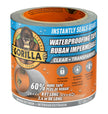 Gorilla Waterproof Patch & Seal Tape, Heavy-Duty, Instantly Seals, Works Underwater, Indoor/Outdoor, Flexible Permanent Bond, 4 in x 8 ft, Clear, 1 Pack 🍁 All In One Marketplace Canada