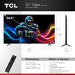 TCL 55-Inch QM6K Series QLED 4K Smart QD-Mini LED TV with Google TV (2025 Model) New Halo Control System, LD500 Precise Dimming Series, High Contrast HVA Panel, 144Hz Native Panel Refresh Rate 🍁 All In One Marketplace Canada
