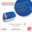 LOOKEE LK50D1 Deluxe Fingertip Pulse Oximeter | Proudly Canadian Finger SpO2 Blood Oxygen Monitor with Auto Rotate OLED Display, Plethysmograph & Pulse Graph | Blue 🍁 All In One Marketplace Canada