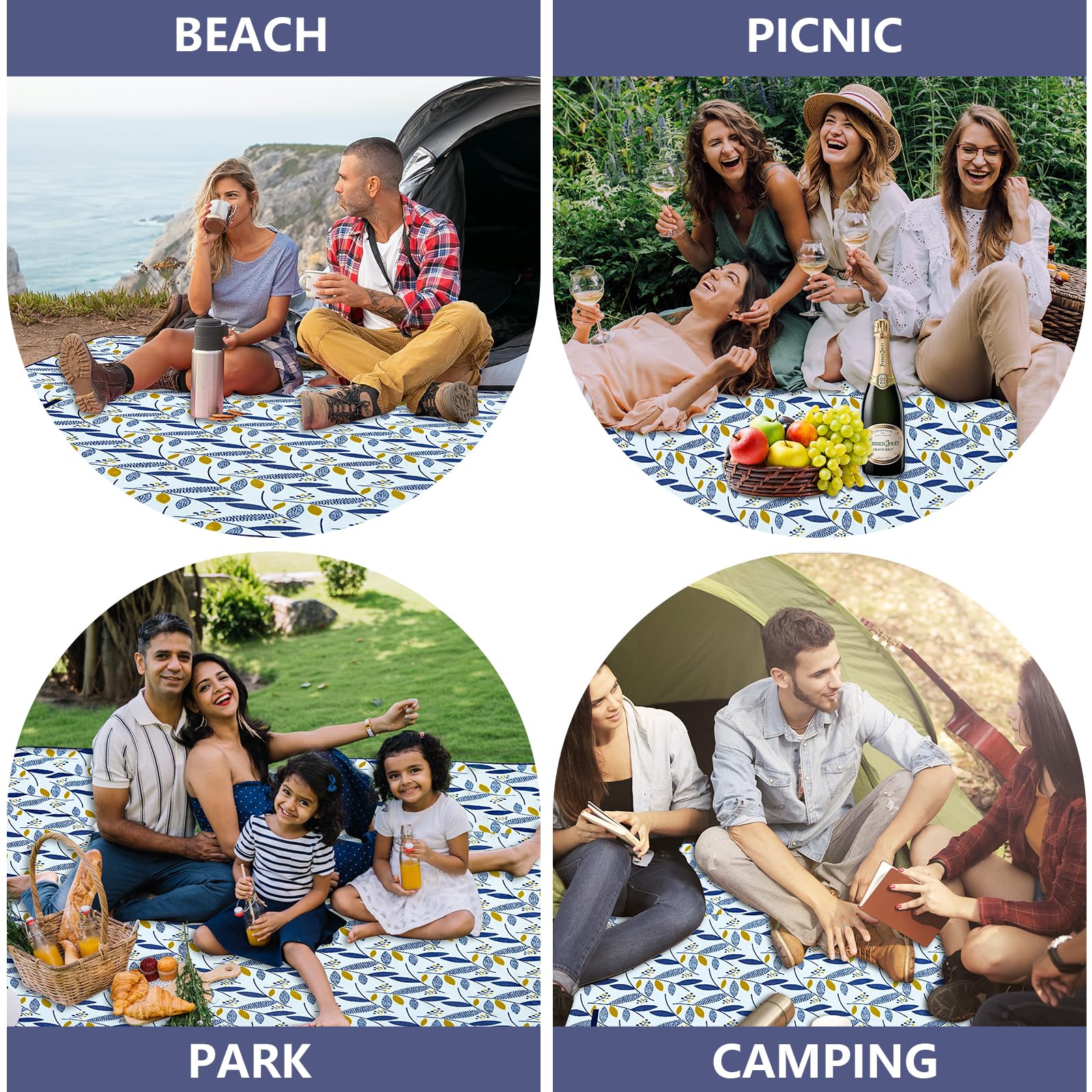 Habaylin Picnic Blanket Large, 79