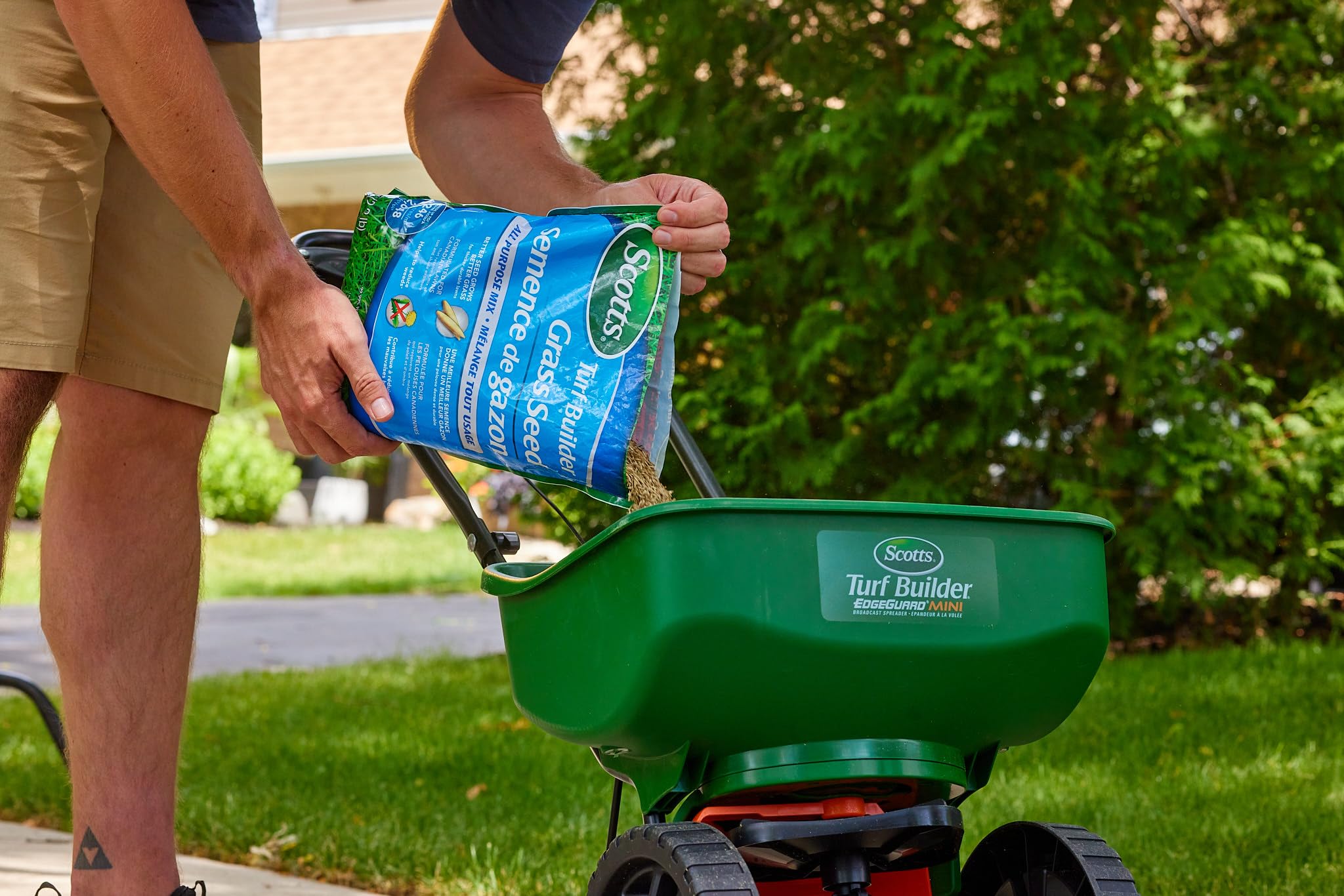 Scotts Turf Builder Grass Seed All Purpose Mix, 1Kg (246 sq Meters / (2,648 sq feet Coverage) | Sun & Shade Formula for a Thick, Green Lawn 🍁 All In One Marketplace Canada