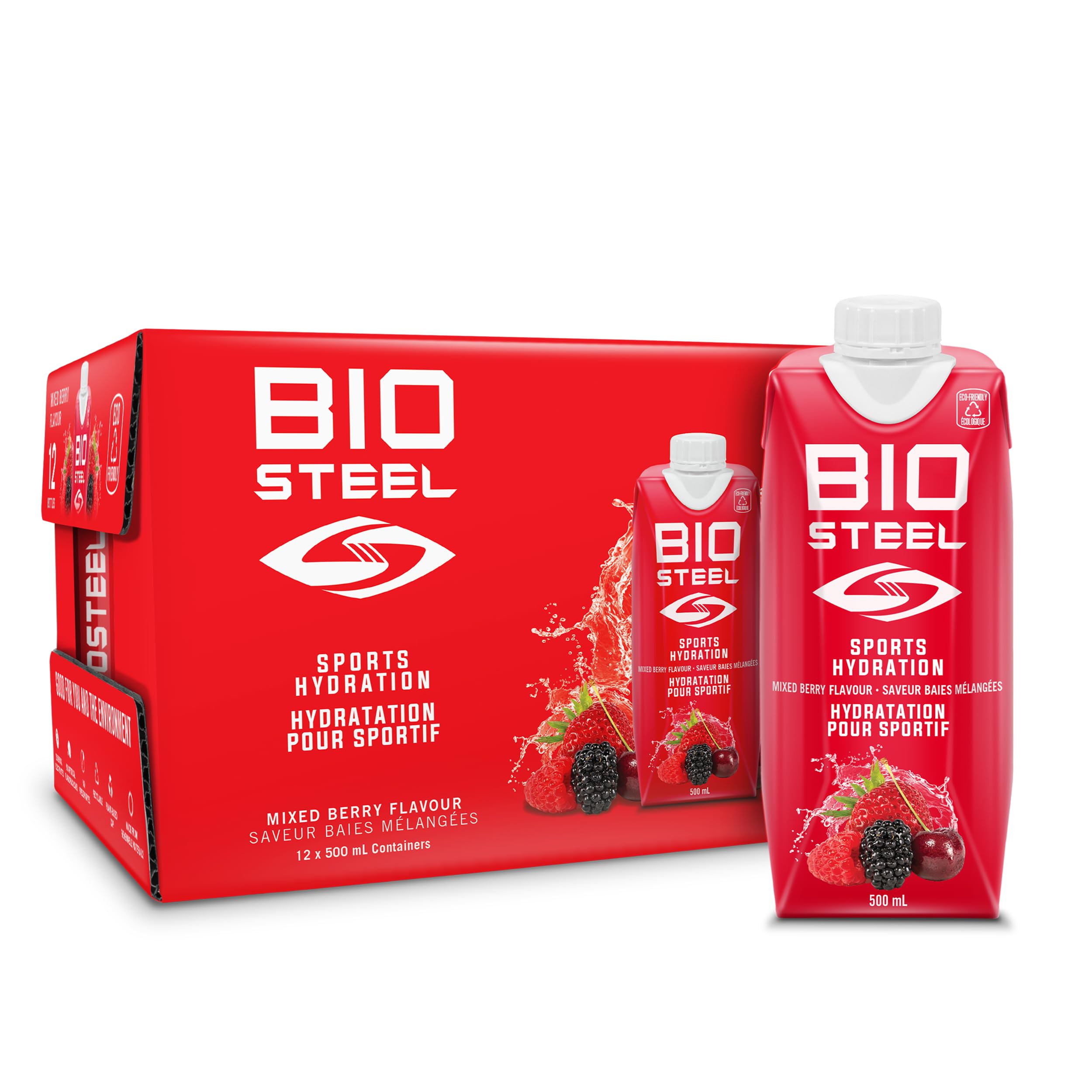 BioSteel Electrolyte Sports Drink, Mixed Berry, 12-Pack, Zero Sugar 🍁 All In One Marketplace Canada