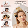 Kitsch Ceramic Thermal Hair Rollers for Women – Self Grip Hair Curlers for Heatless Curls Overnight - Volumizing Large Rollers for Short & Long Hair - For Long Lasting Frizz-Free Curls - Black, 8pcs 🍁 All In One Marketplace Canada