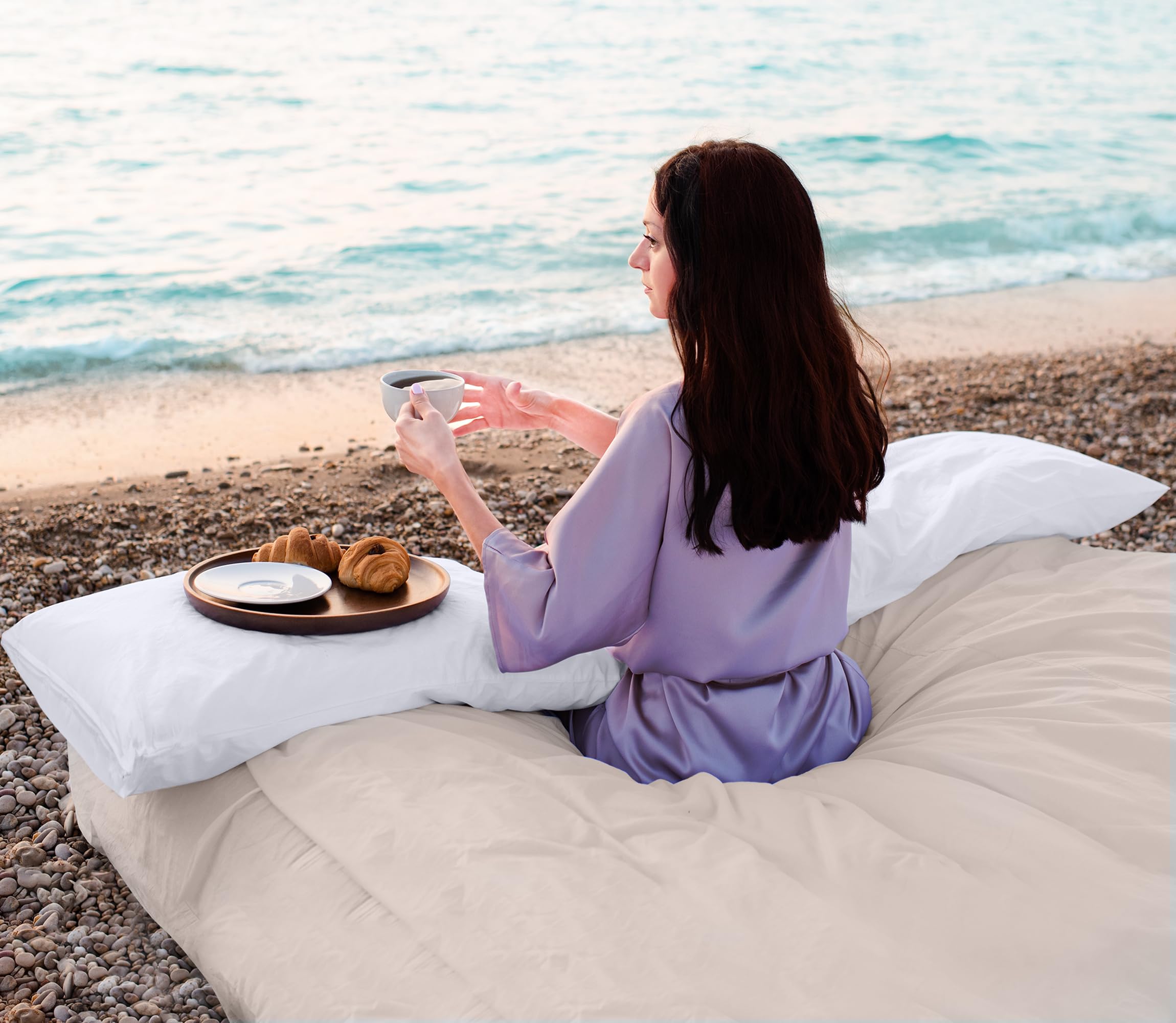 Utopia Bedding Waterproof Pillow Protectors Zippered Queen Size (2 Pack, White), Zippered Pillowcases, Bed Bug Proof Pillow Encasement Covers 20 x 28 Inches 🍁 All In One Marketplace Canada
