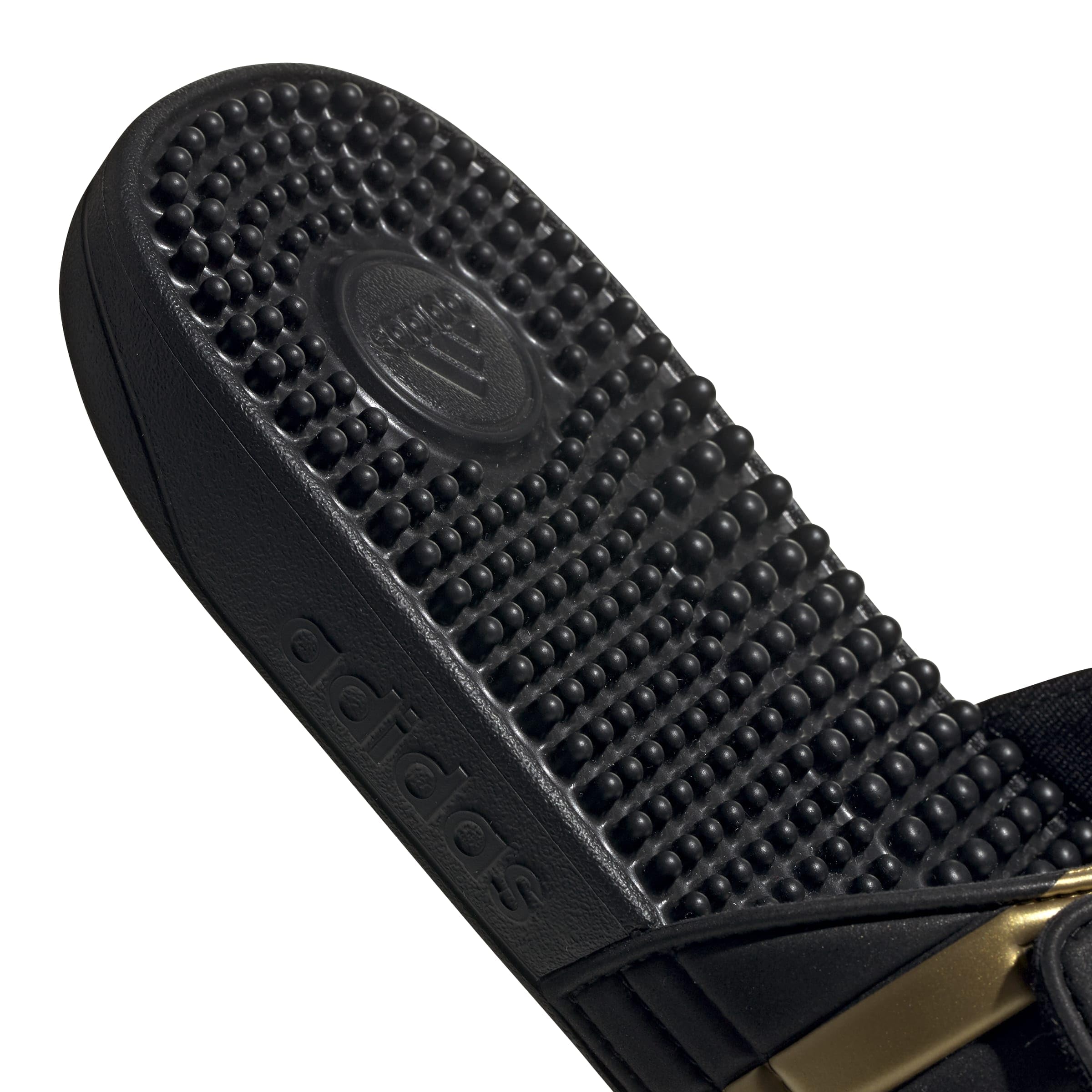 adidas Unisex-Adult Adissage, Core Black/Gold Metallic/Core Black, 11 🍁 All In One Marketplace Canada