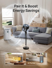 DREO Fan for Bedroom, 90° Oscillating Standing Fan, 20dB Quiet, 90ft Pedestal Fans for Room Office, DC Motor, 8+H Speeds, 3 Modes, 38-42'' Adjustable Height, Remote, 8H Timer, 105° Manual Vertical 🍁 All In One Marketplace Canada