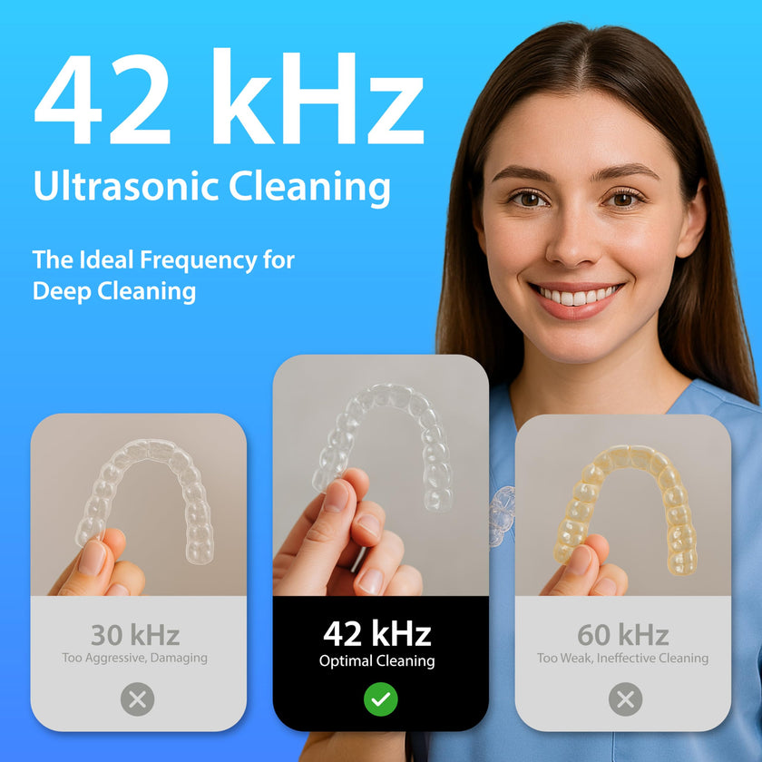 Magnasonic Ultrasonic Cleaner - 20oz Stainless Steel Tank, Digital Timer, 5 Cleaning Modes, Ultrasonic Jewelry Cleaner for All Jewelry, Eyeglasses, Watches, Dentures, Retainers & More 🍁 All In One Marketplace Canada
