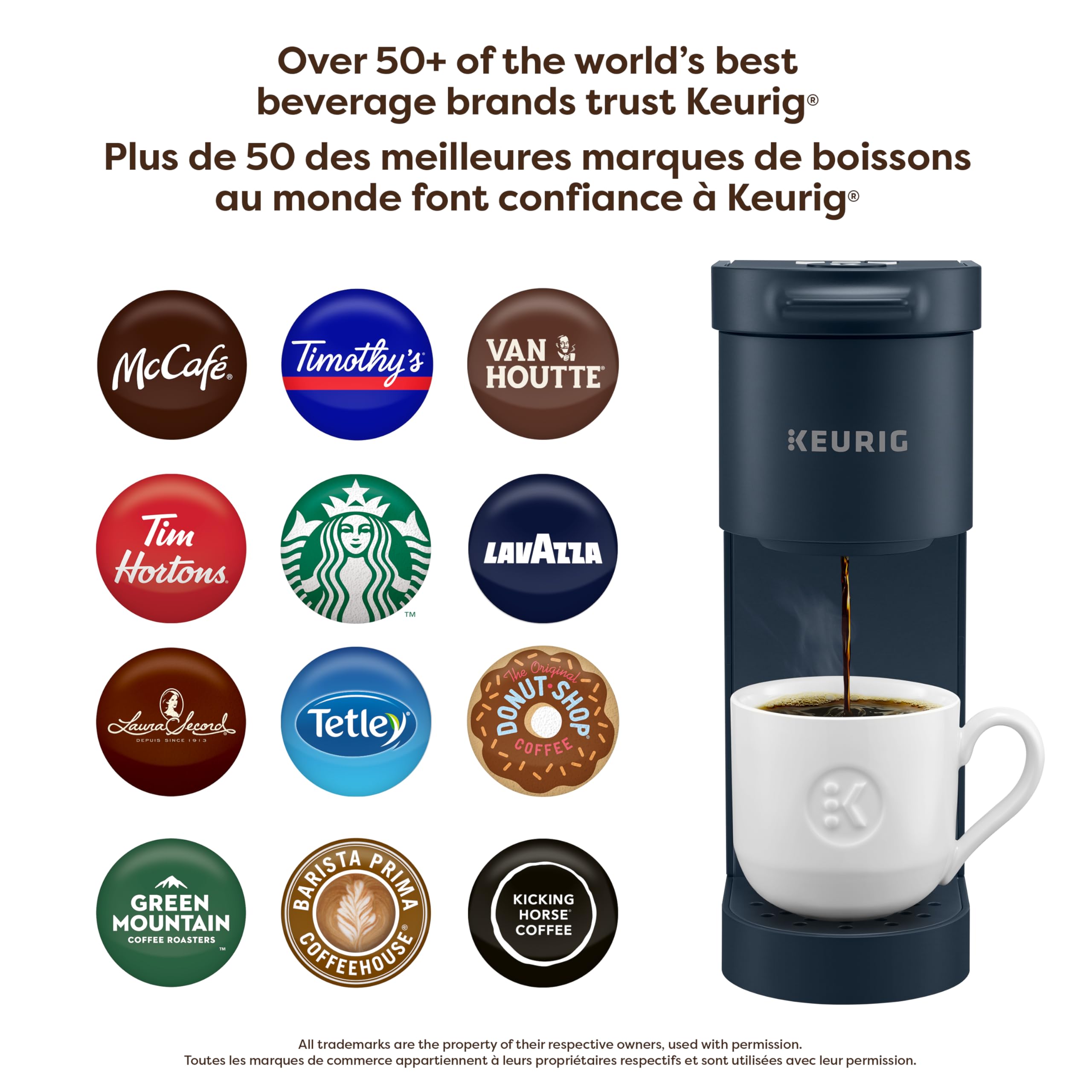 Keurig K-Mini Go Single Serve K-Cup Pod Coffee Maker, Navy 🍁 All In One Marketplace Canada