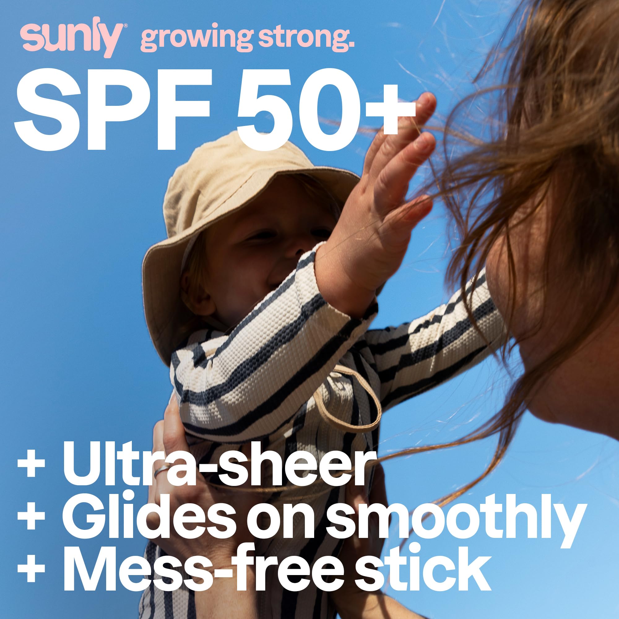 ATTITUDE Baby Mineral Sunscreen Stick SPF 50, Broad Spectrum Zinc Oxide, EWG Verified, Non-Nano, Mess-Free Stick for Face & Body, Lightweight Non-Greasy, Vegan, Unscented, 60 grams 🍁 All In One Marketplace Canada