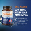 Triple Strength Omega 3 Fish Oil | 120 Softgels | 3600 mg Fish Oil | Over 2100mg of Omega-3 Fatty Acids | Heart and Cognitive Support | 1300mg EPA + 860mg DHA | Wild Caught & Burpless | 120 Ct 🍁 All In One Marketplace Canada