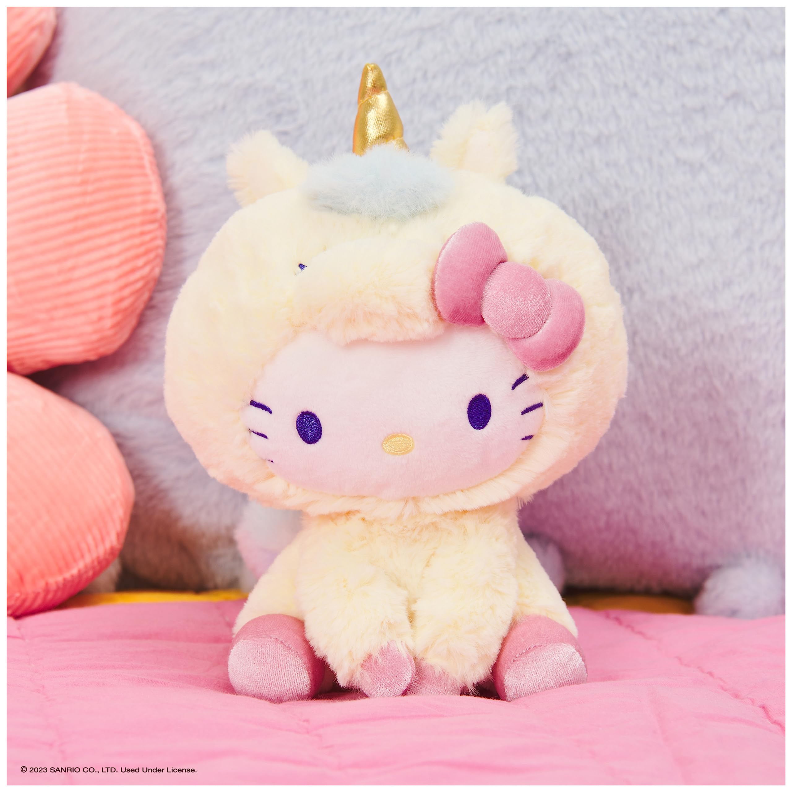 GUND Sanrio Hello Kitty Unicorn Plush Toy, Premium Stuffed Animal for Ages 1 and Up, Yellow, 6” 🍁 All In One Marketplace Canada