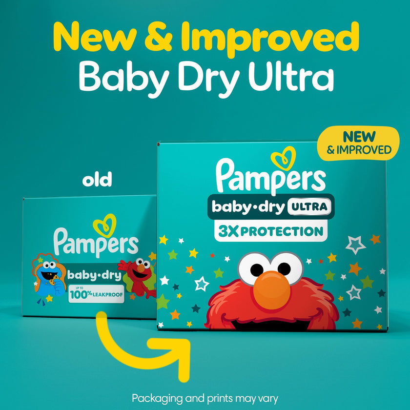 Pampers Baby Dry Ultra Diapers, Size 5 (20-37 lbs), 138 Count, Absorbent Disposable Diapers 🍁 All In One Marketplace Canada