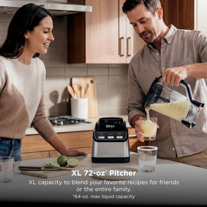 Ninja Professional Blender 2.0, 1400W, 72 oz Pitcher, Auto-iQ Smoothie Program, Total Crushing Blades for Ice & Frozen Drinks, BPA-Free, Dishwasher Safe, CCO750BSL (Canadian Version) 🍁 All In One Marketplace Canada