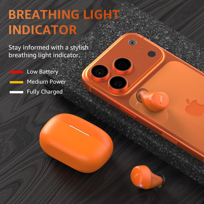 TOZO A1 Wireless Earbuds Bluetooth 5.3 Light Weight in Ear IPX5 Waterproof Headphones 2 Mic for AI Calls, Immersive Premium Sound Bass Headset with Charging Case, 32 Presets EQ Customization via App 🍁 All In One Marketplace Canada
