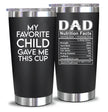 NewEleven Fathers Day Gift for Dad - Birthday Gift for Dad from Kids - Gifts for Husband - Birthday Present Ideas for Father from Daughter, Son - 20 Oz Tumbler 🍁 All In One Marketplace Canada