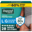 Depend FIT-FLEX Adult Incontinence Underwear for Men, Maximum Absorbency, L, Grey, 28 Count 🍁 All In One Marketplace Canada
