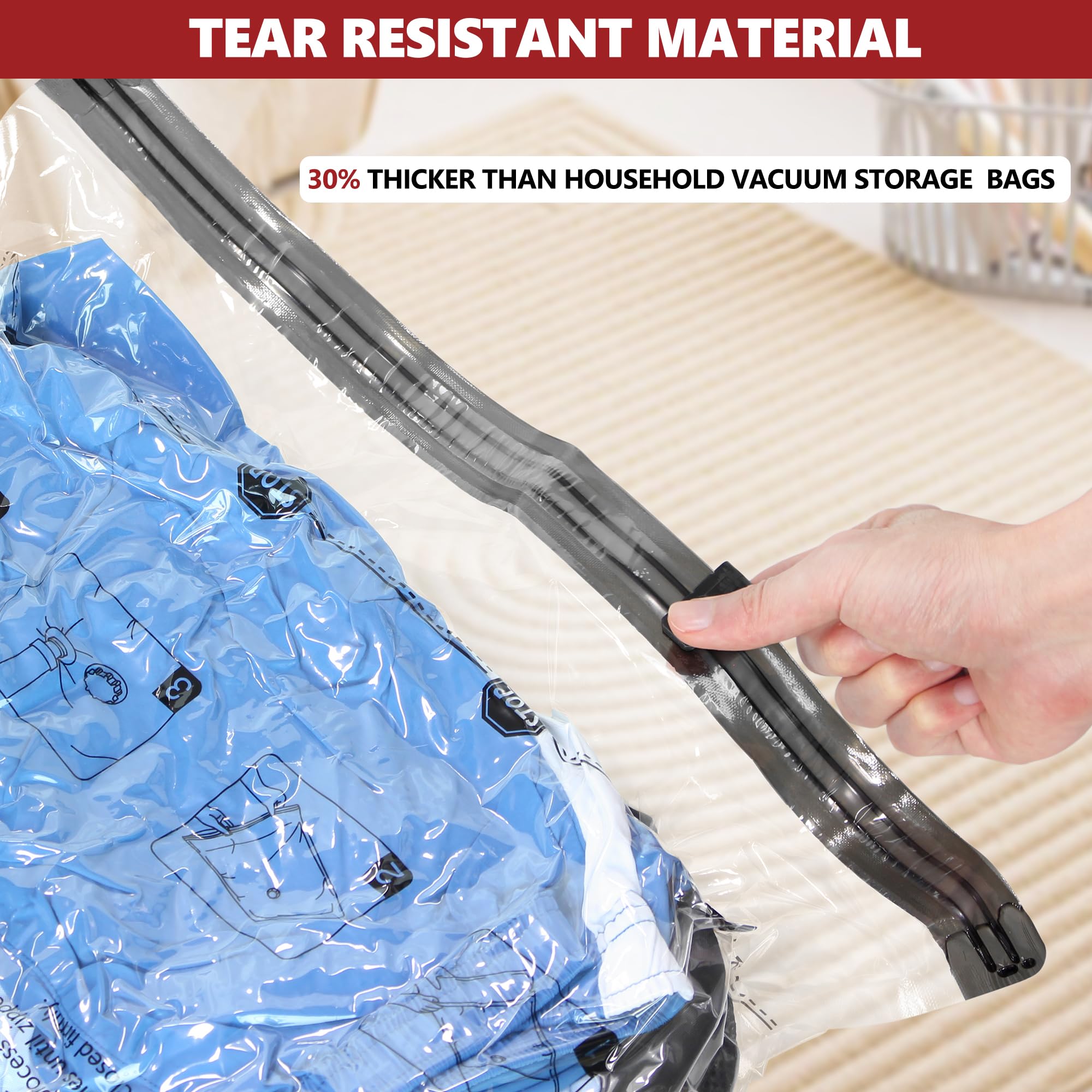Vacuum Seal Bags for Clothing Travel and Home Storage, Travel Vacuum Bags with Electric Pump, Space Saver Compression Packing Cubes for Luggage Suitcase Bedding Blankets Clothes, 12 Combo 🍁 All In One Marketplace Canada