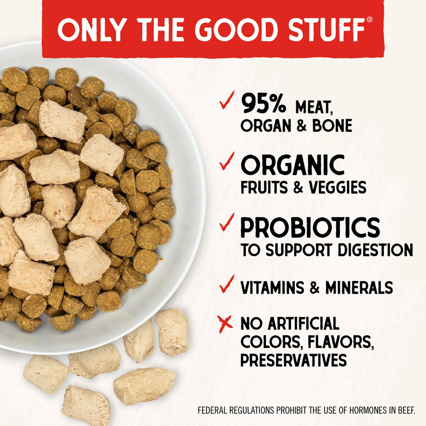 Stella & Chewy’s Freeze Dried Raw Super Beef Meal Mixer – Dog Food Topper for Small & Large Breeds – Grain Free, Protein Rich Recipe – 510g Bag 🍁 All In One Marketplace Canada