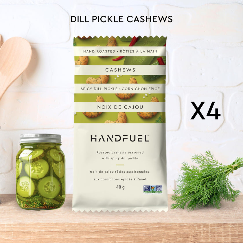 Handfuel 12 Pack Variety Flavoured Cashews, 4 Flavours - 3 x 40g of Each 🍁 All In One Marketplace Canada