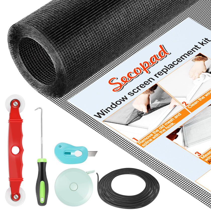 Secopad Window Screens Replacement Repair Kit, 39