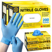 72HRS Blue Nitrile Gloves - 4 Mil Disposable Gloves (200 Pieces, X-Large) 🍁 All In One Marketplace Canada